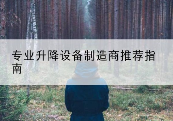 南和电动剪叉升降平台厂家-专业升降设备制造商推荐指南